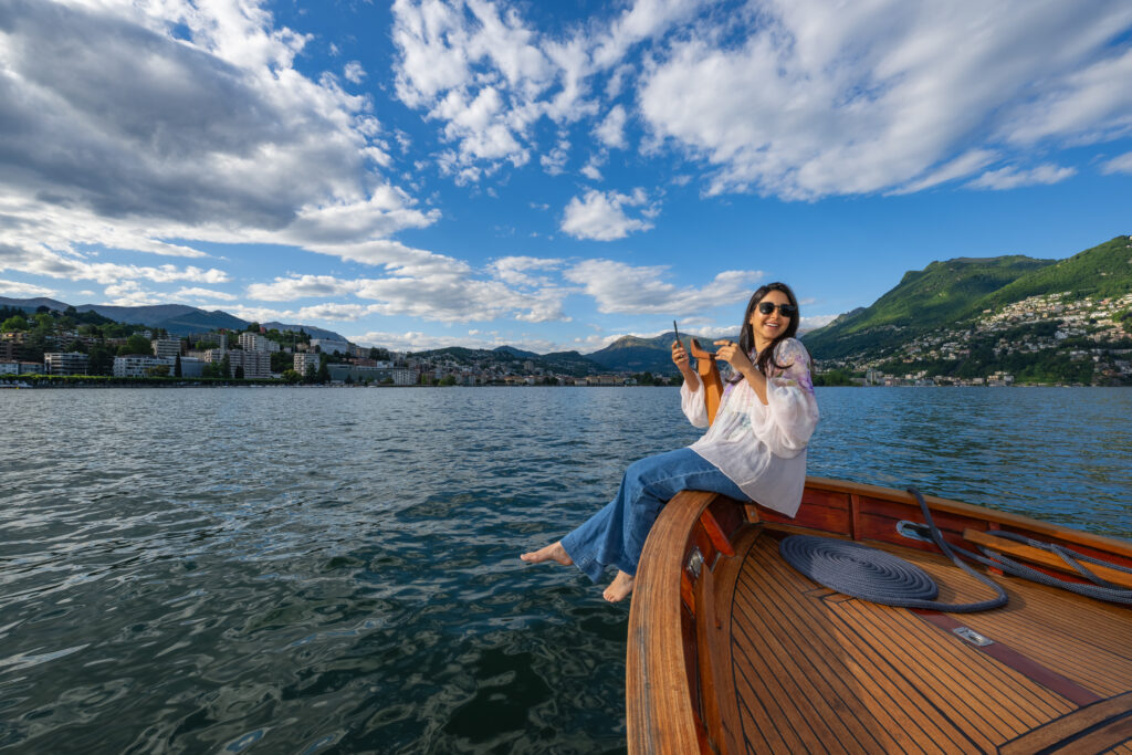Celebrity a Lugano: Aseel Omran promuove il Ticino
