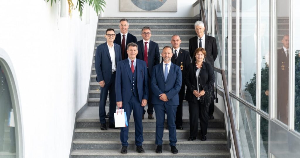 Roberto Balzaretti, ambasciatore svizzero a Roma, accolto a Palazzo delle Orsoline