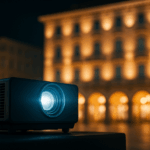 Luci di Natale sui palazzi