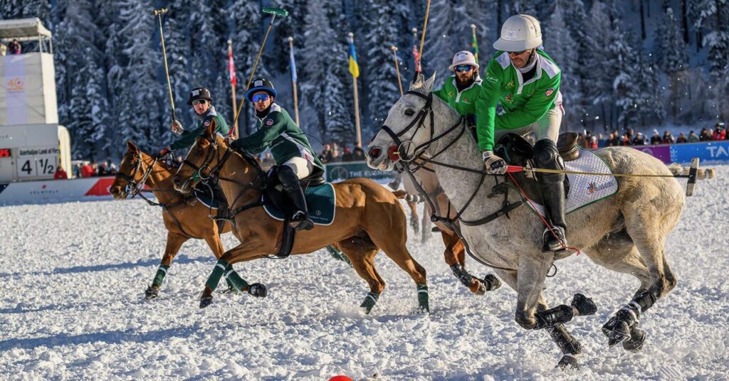 Il lago di St. Moritz si prepara a diventare l’arena della Snow Polo World Cup 2026