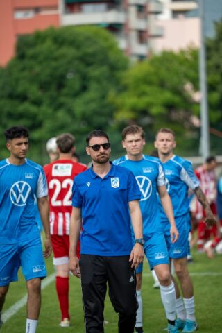 Filippo Vanini, “mister” della squadra del Rapid