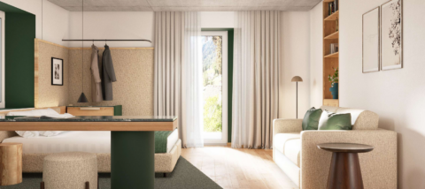 Hotel Des Alpes, a Dalpe nuova fase tra energia idroelettrica e rilancio turistico rendering