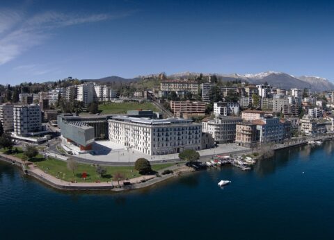 LAC aerial view from the lake