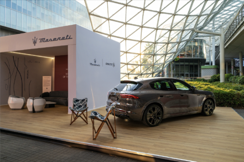 Maserati e il Salone del Mobile: il Tridente debutta come protagonista della mobilità del design