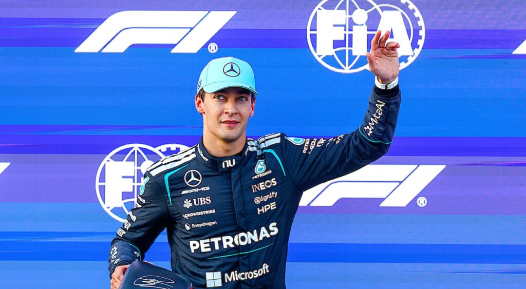 Russell Holds Off Verstappen in a Chaotic Baku Grand Prix